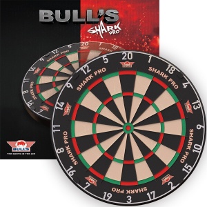 Bulls Shark Pro Dartboard 2026 + GRATIS Bull´s Unterlegkeile