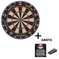Bulls Shark Pro Dartboard 2026 + GRATIS Bull´s Unterlegkeile