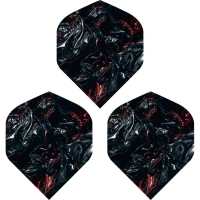 Caliburn Dart Flights 100 Mikron Standard Nr.2  Abyss