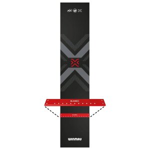 Winmau Dartmatte Blade X PVC mit Holzabwurflinie (8219) 60x300cm