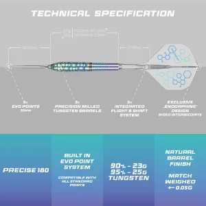 Precise180 Steeldarts Endorphine 25g