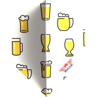 Bulls Flights Design 100 Beer Cartoons No.2