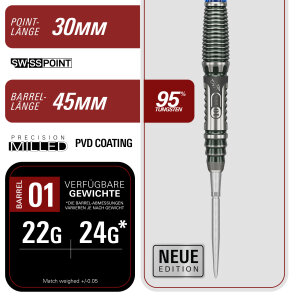 Target Japan Steeldarts THE RISING SUN GEN10.5 95% 22g SP