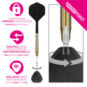 Target Japan Steeldarts BLACK MARQUE ENZO 90% 24g SP