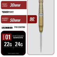 Target Japan Steeldarts BLACK MARQUE ENZO 90% 24g SP