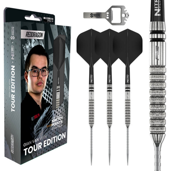 Red Dragon Steeldarts Gian van Veen Tour Edition Switch Point 21g
