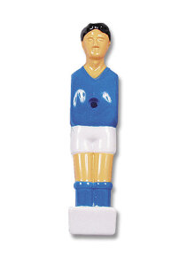 11 Kickerfiguren blau für 13 mm Stangen
