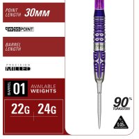Target Japan Steeldarts ENDEAVOUR GEN 3 90% 24g SP handsigniert