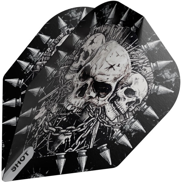 Shot Dart Flights Gnarly Skulls No.6 Shape