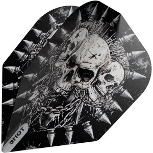 Shot Dart Flights Gnarly Skulls No.6 Shape