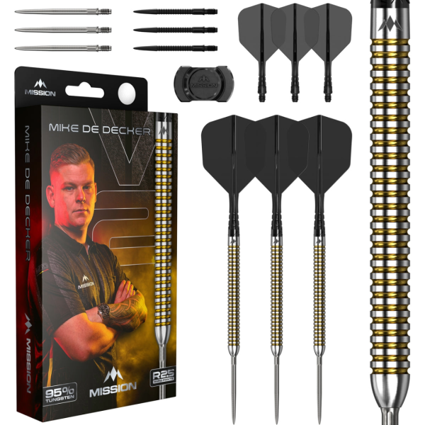 Mission Steeldarts Mike De Decker Rapid Point 95% silver & gold 22g