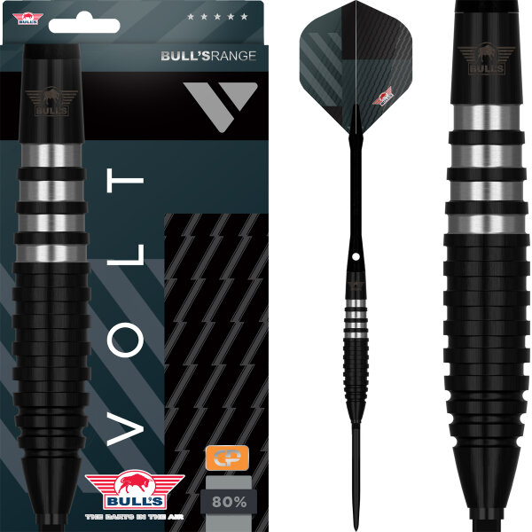 Bulls Steeldarts Volt Black 80% 23g CP