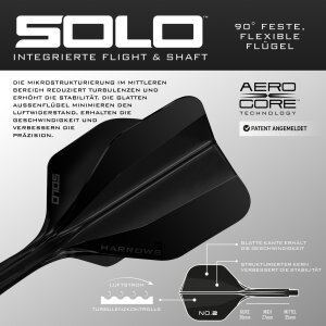 HARROWS SOLO Schaft-Flight-System black