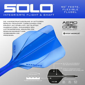 HARROWS SOLO Schaft-Flight-System blue