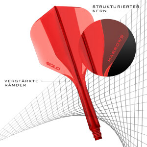 HARROWS SOLO Schaft-Flight-System red
