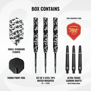 Shot Steeldarts Camo Polar 90% TP