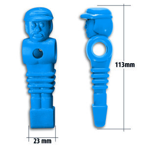Kickerfigur Löwen Design blau 16mm Stangen