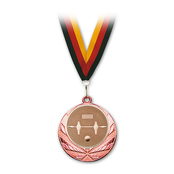 Medaille Kicker Bronze mit Band
