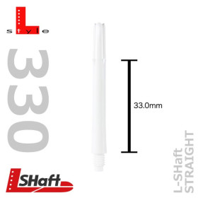L-Style Sch&auml;fte L-Schaft white 330 (3 St&uuml;ck)