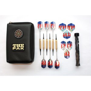 6 WA Softdarts Messing in PAK Darttasche Kunstleder mit...