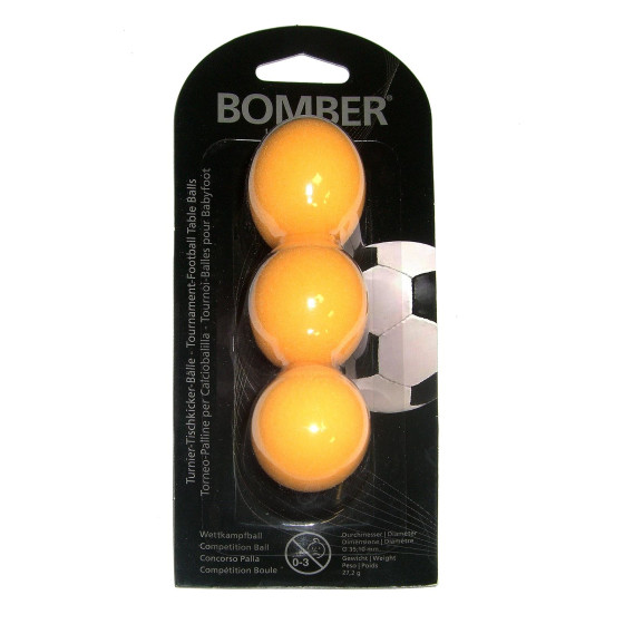 Kickerball Bomber ROBERTSON, orange, 35,1 mm, 3 St&uuml;ck im Set