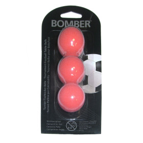 Kickerball Bomber ROBERTSON, rot, 35,1 mm, 3 Stück im Set