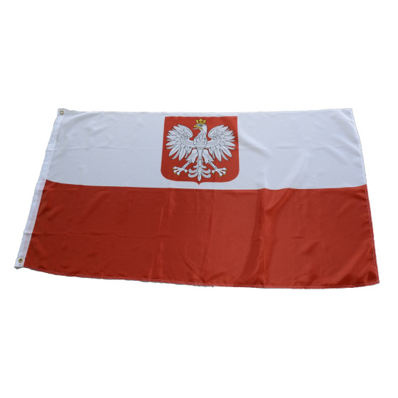 Flagge Polen mit Adler 90 x150 cm