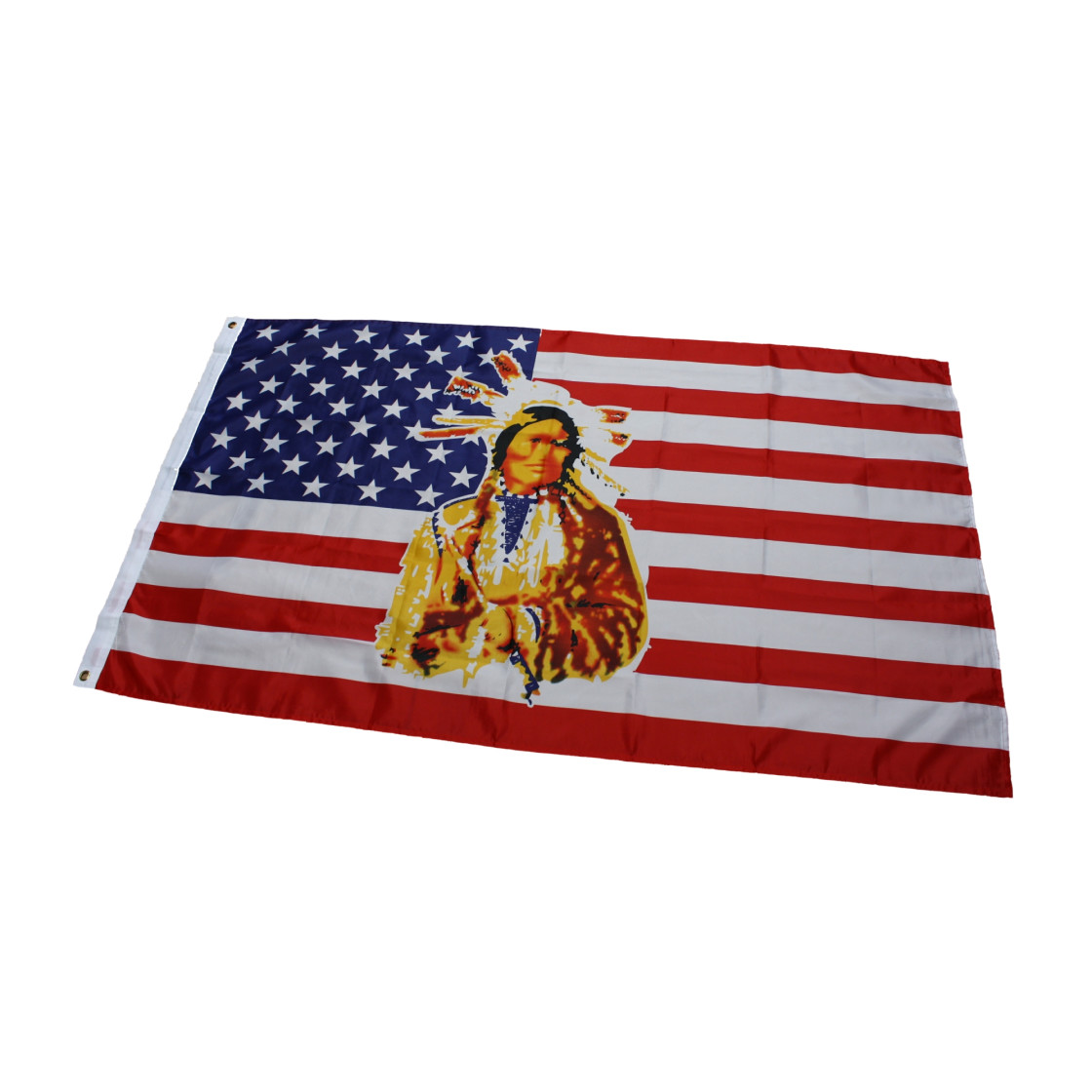 Flagge Fahne USA Indianer End of Trail Hissflagge 90 x 150 cm 