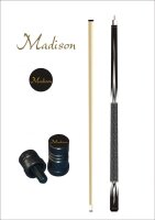 Billard Pool Queue 2tlg. Madison black-white