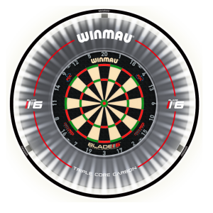 Winmau PLASMA Dartboard Beleuchtung schwarz