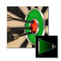 Winmau PLASMA Dartboard Beleuchtung schwarz
