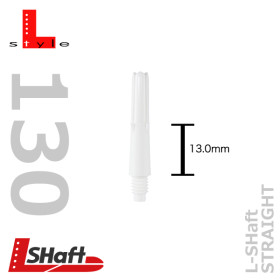 L-Style Sch&auml;fte L-Schaft Silent Straight black 130 (3 St&uuml;ck)