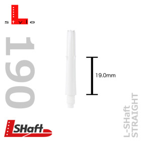 L-Style Sch&auml;fte L-Schaft Silent Straight black 19mm Set (3 St&uuml;ck)