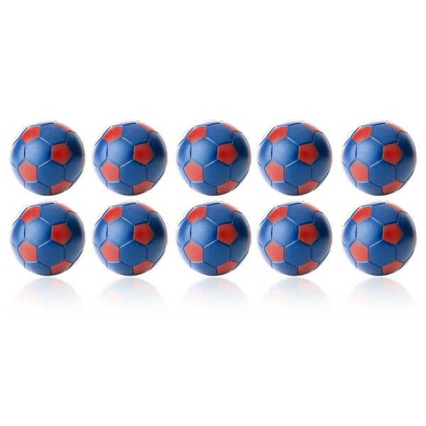 Kickerball Winspeed by Robertson 35 mm, blau / rot, Set mit 10 Stück