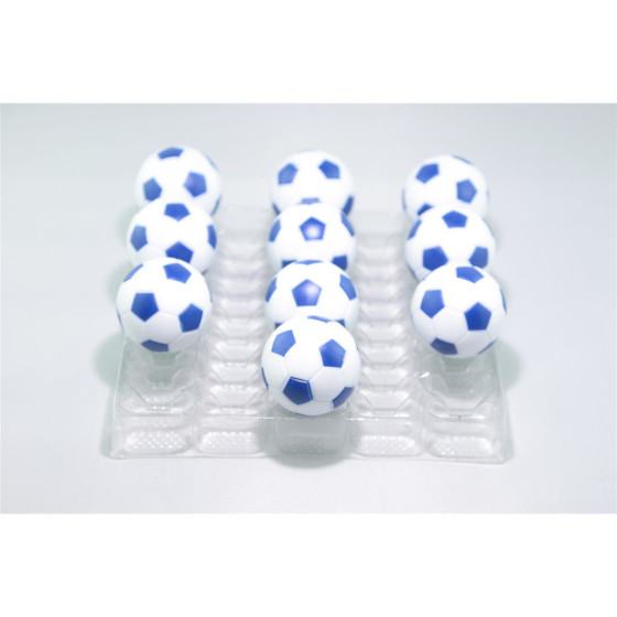 Kickerball Winspeed by Robertson 35 mm, weiß / blau, Set mit 10 Stück