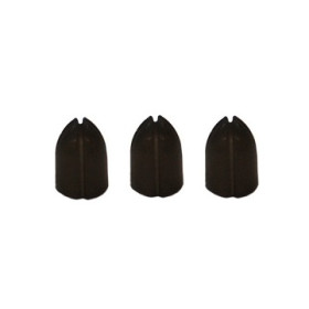 L-Style Shell Lock Caps (6 Stück) clear black