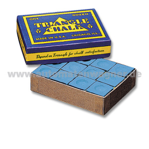 Billard-Kreide Triangle Blau 12er Set