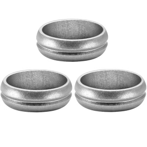 Bulls Schaft Ringe aus Aluminium 2mm silber (3 Stück)