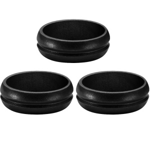 Bulls Schaft Ringe aus Aluminium 2mm schwarz (3 Stück)
