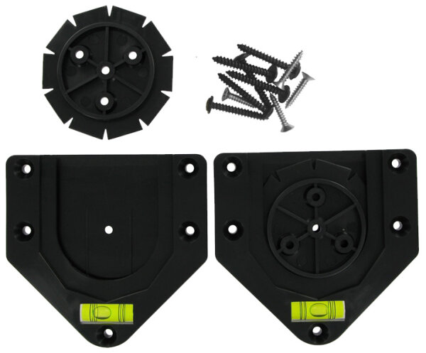 Bulls Dartboard Wandhalterung Click Fix mit integrierter Wasserwaage, 1 Stück