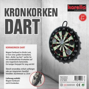Kronkorken Dart Magnet inkl. 8 Kronkorken