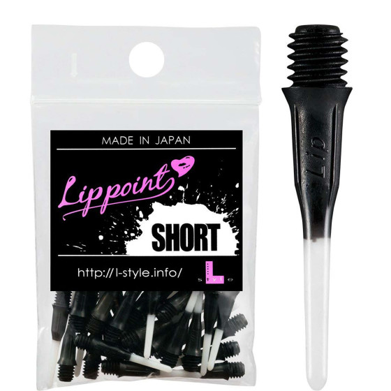 L-Style Lippoint Short Lip Two-Tone schwarz/weiß (30 Stück)