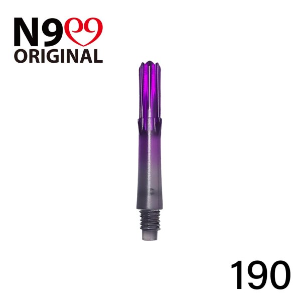 L-Style L-Schaft N9 Gradient Clear Black/Purple 190 (3 Stück)