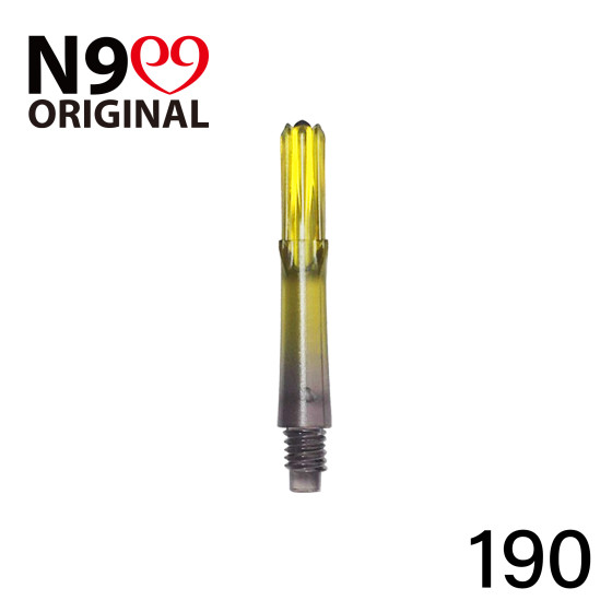 L-Style L-Shaft N9 Gradient Clear Black/Yellow 190 19mm (3 St&uuml;ck)