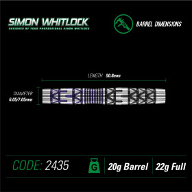 Winmau Softdarts Simon Whitlock Spezial Edition 90%Tungsten 22g