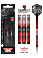 Bull´s Softdarts Phantom Grip Red 90% Tungsten Dart 22g