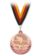 Medaille Pool-Billard bronze mit Band