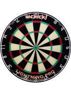 McKicks Lightning Pro Dartboard + 6 WA Steeldarts Black