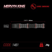 Winmau Steeldarts Mervyn King Special Edition 90% 24g
