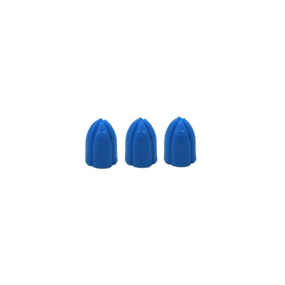 L-Style Shell Lock Caps (6 Stück) blau